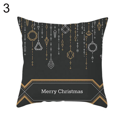 

Chrismas Snowflake Elk Star Pillow Case Cushion Cover Office Home Sofa Decor