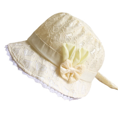 

Cute Baby Hat Princess With Bow Lace Baby Girl Cap Toddler Kids Beach Hats Summer