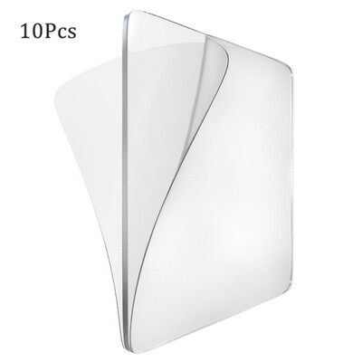 

10PCS Square Strong Sticky Double-sided Gripping Pads No Trace Transparent Gripping Pads Waterproof for Home Wall Car Stickers