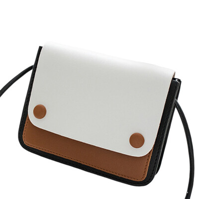 

Women Fashion Square Color Block Flip Cover Crossbody Shoulder Bag Phone Pouch