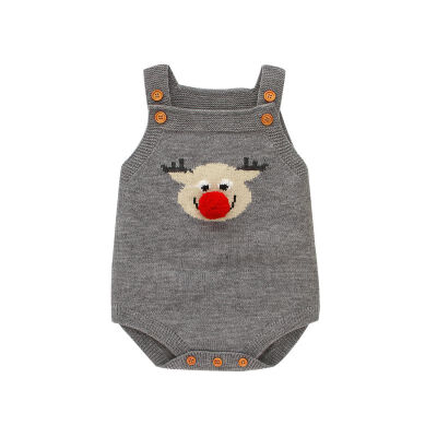 

Autumn Infant Baby Girls Clothes Sleeveless Knitted Cartoon Rompers Kids Boys Jumpsuit Baby Clothes