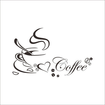 

New Wall Sticker DIY Removable Art Vinyl Coffee Cup Stickers Decal Mural Kitchen Home poster Decor