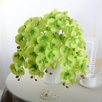 

DIY Artificial Butterfly Orchid Silk Flower Bouquet Phalaenopsis Wedding Home Decoration Flowers