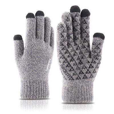

Knitted Gloves Touch Screen High Quality Thicken Warm Gloves Winter Autumn Men Mitten 1pair
