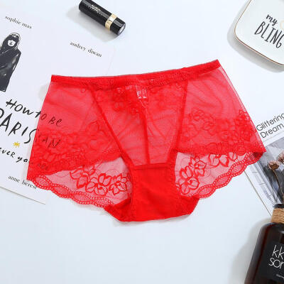 

Sexy Lace Panties Seamless Women Breathable Stretch Briefs Female Lace Underwear Ultra Thin Lady Lingerie