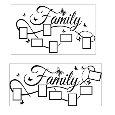 

JPGIF Family Photo Frame Wall Sticker Mural Artist Home Decoration