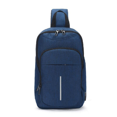 

OZUKO Fashionable Portable Waterproof Large Capacity Oxford Fabric USB Business Chest Messenger Bag Cross Bag For Man