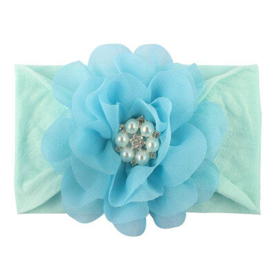 

2019 New Baby Cute Girls Pearl Floral Design Headband Headwear Apparel Photography Prop Party Gift