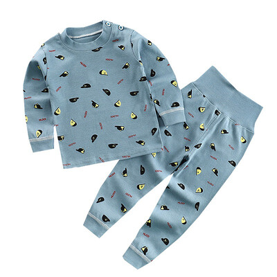 

Autumn Baby Kids Girls Boys Cute Cartoon Print Sleepwear Set Long Sleeve Blouse TopsPants Pajamas