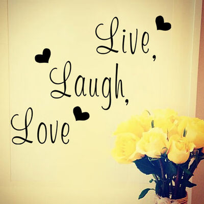 

Home Decoration DIY Wall Decals "Live laugh love" Inspirational Quote Vinyl For Wall Sticker Home Decor Living Room Sofa