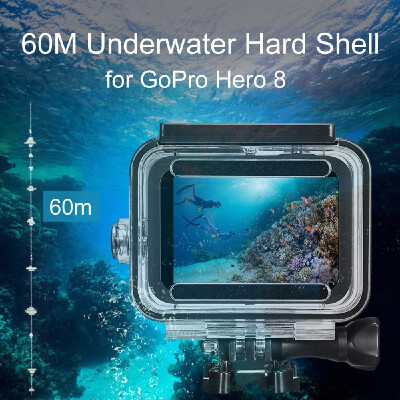 

60m Underwater Waterproof Hard Shell for GoPro Hero 8 Black Protective Shell Cover Housing Camera Lens 60M Diving Swimming Accesso