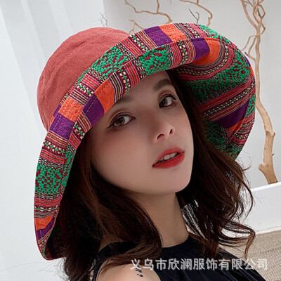 

Sunshade hat female eaves summer version 100 hat fisherman hat Japanese sun cap folding sun hat