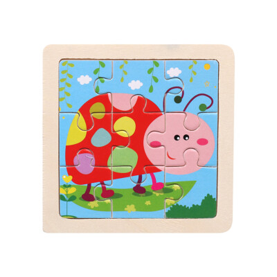 

Tailored Wooden Kids 16 Piece Jigsaw Toys Education And Learning Puzzles Toys