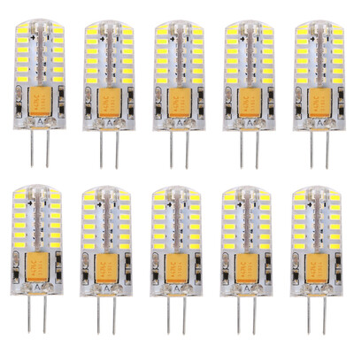 

Lightme 10PCS G4 DC 12V 25W SMD 3014 LED Bulb Spotlight with 48 LEDs
