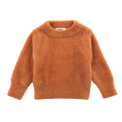 

Girls Velvet Sweaters Winter Imitation Mink Sweater 1-3 Yrs Baby Warm Coat Kids Solid Candy Boys Sweaters Knitted Kids Clothing