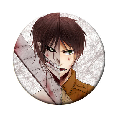 

1pcs Hot Anime Attack on Titan Cosplay Badge Cartoon Brooch Pins Collection bags Badges for Backpacks Button Clothes Decor
