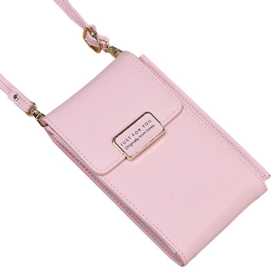 

Fashion Faux Leather Womens Casual Phone Card Pouch Purse Small Crossbody Bag