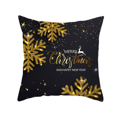 

Merry Christmas Happy New Year Pillowcase Decoration Pillow Cover for Home Decoration Cushion Xmas Gift 4545cm