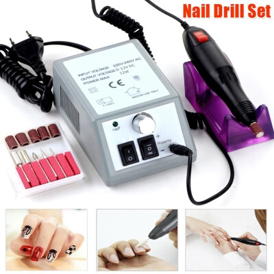 

Electric Nail Drill Manicure Set File Grey Nail Pen Machine Set Kit with EU Plug Manicure Drill & Accessory