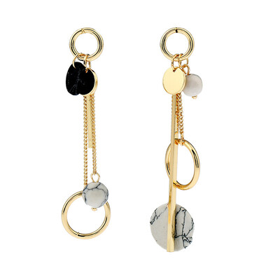 

Fashion Design Long Earrings For Women Round Circle Fashion Jewelry Wholesale Cute Gift