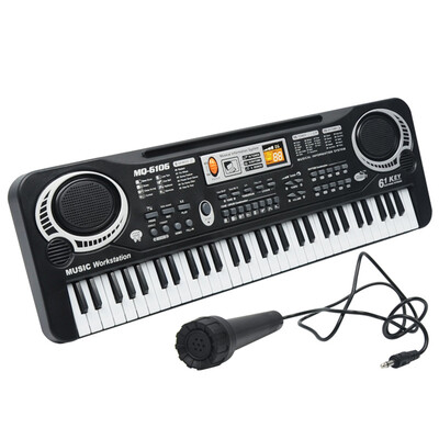 

61-key Multi-Function Electronic Piano Microphone Children Educational Music Instrument Toys