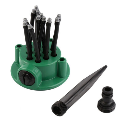 

Garden Sprinklers Automatic Watering Grass Lawn 360 Degree Circle Rotating Water Sprinkler Multi-Head Nozzles Garden Pipe Hose