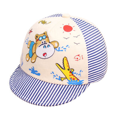 

Newborn Cotton Baby Sunhat Unisex Cartoon Crocodile Soft Cute Baby Cap Toddler Infant Boys Girls Newborn Hat For 3-24M