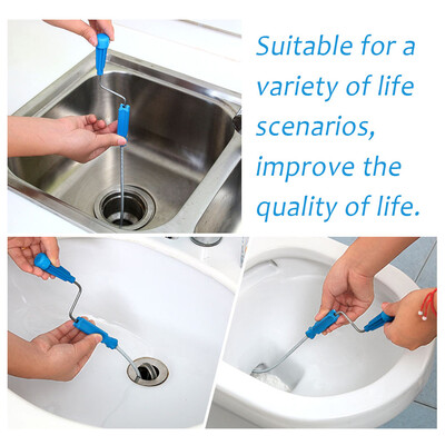 

Gobestart Home Kitchen Bathroom Sink Hair Cleaning Hooks Style Floor Drain Sewer Dredge