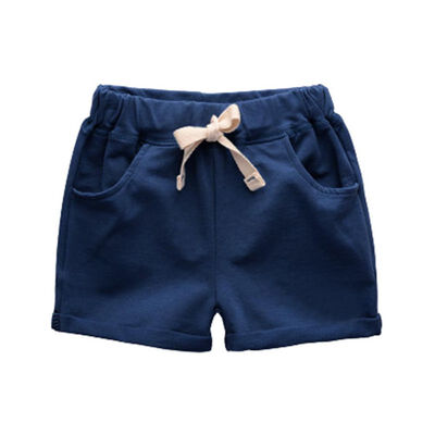 

Baby Boys Solid Shorts Trousers Kids Knee Length Shorts Children Cotton Blend Fashion