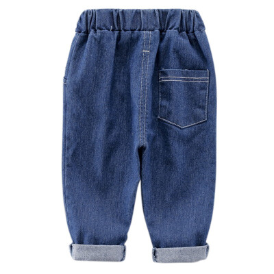 

Summer Toddlers Infant Kids Denim Pants Baby Boys Girls Long Pants Sports Trousers Bottoms Elastic Waistband