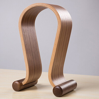 

Wooden Walnut Wood Headphone Gaming Headset Display Stand Holder Hanger