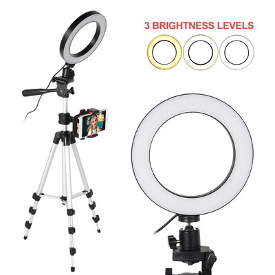 

Willstar Camera Video Tools-Ring Light LED Tripod Phone Clip Tilt Beauty Stand Set