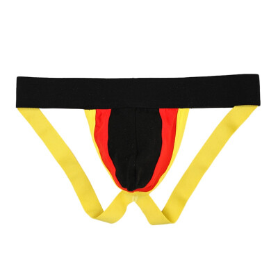 

Patchwork Cotton G-String Mid Rise Comfortable Breathable Mens Thong