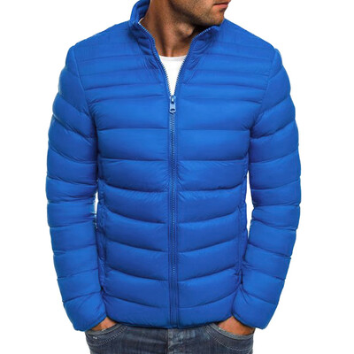 

Toponeto Mens Autumn Winter Zipper Warm Down Jacket Packable Light Top Quality Coat