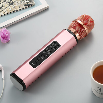 

K6 Wireles-s Microphone Karaokes Player Recording Singing Microphone BT41 Speaker Treasure Sound Singing Gift Portable Lightweigh