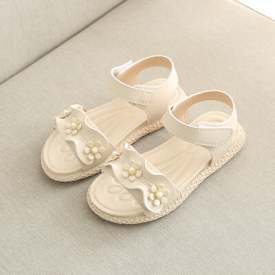 

Children Sandals Girls White Children Summer Shoes For Girls Rubber Flowers Princess Shoes Girls Sandals