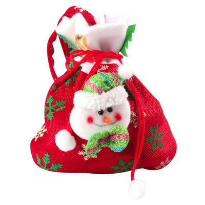 

Santa Claus Pattern Christmas Stocking Gift Holders Christmas Tote Bags Home Garden Festive Party Decoration