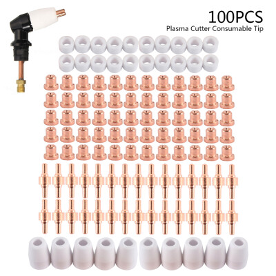 

100Pcs Plasma Cutter Consumable Tip for LG-40 PT-31 Cutting Torch CUT40 CUT50