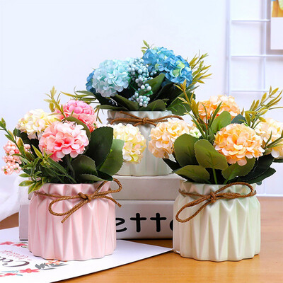 

Artificial Plants Decorative Flowers Pumpkin Fake Rose Bonsai Artificial Rose Silk Flower Home Garden Decor Valentines Day Gift