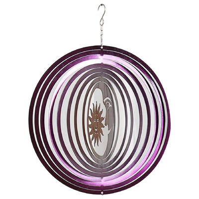 

Wind Spinner with  Hook Christmas Decoration Hanging Ornament Colorful Metal Swivel Wind Chimes Thanksgiving Day Home Outdoor Gar