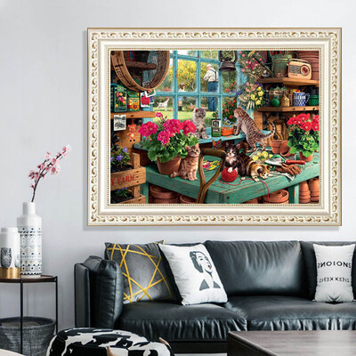 

Toponeto 5D Full Square Dirll Embroidery Paintings Rhinestone Pasted DIY Diamond Painting