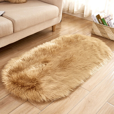 

Toponeto Soft Rug Chair Cover Artificial Sheepskin Wool Warm Hairy Carpet Seat Mats Rug