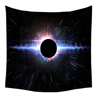 

Toponeto Tapestry Universe Moon Stars Space Plane Creative Home Bedroom Decor Romantic