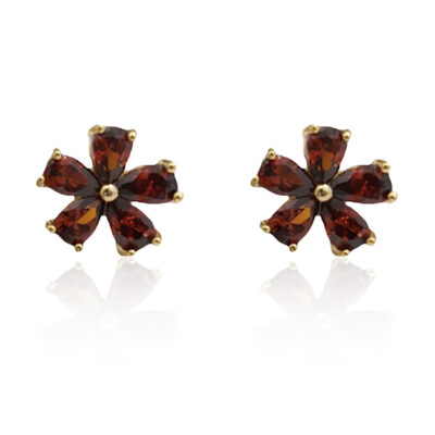 

Women Colorful Crystal Stud Earring Flower AAA Cubic Earrings Ear Jewelry for Women Wedding Party Gift