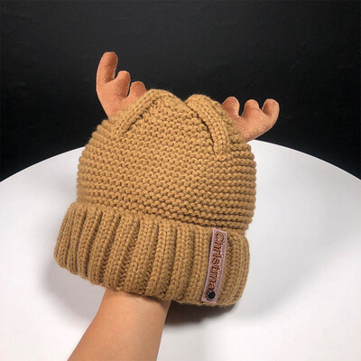 

Christmas Antler Slouchy Beanie Hats Soft Stretch Winter Winter Warm Ski Caps For Women Girls Outdoor Accessories Gifts