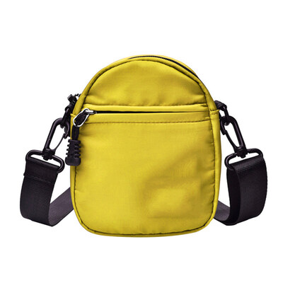 

Fashion Women Mini Solid Color Multi Pocket Canvas Shoulder Bag Crossbody Pouch