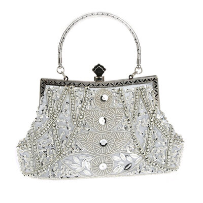 

Vintage Women Beaded Flower Clutch Handbag Evening Party Shoulder Bag Pouch