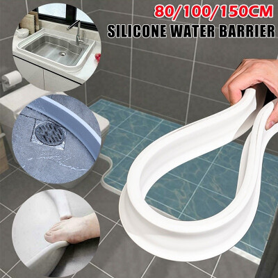 

Willstar 80100150CM Bathroom Kitchen Water Stopper Dry&Wet Separation Silicone Water Barriers Floor Partition Strips