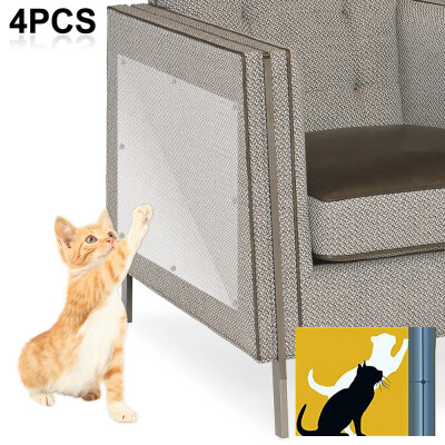 

4 Packs Premium Flexible Vinyl Furniture Scratch Protector Guards with Pins for Protecting Your Upholstered Furniture