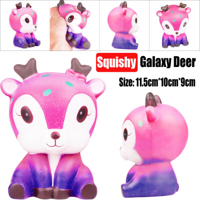 

YIWULA115cm Galaxy Deer Cream Scented Slow Rising Squeeze Strap Kids Toy Gift